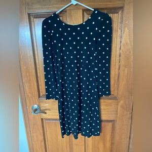 Old Navy Black Sheath Dress Long Sleeve Crew Neck